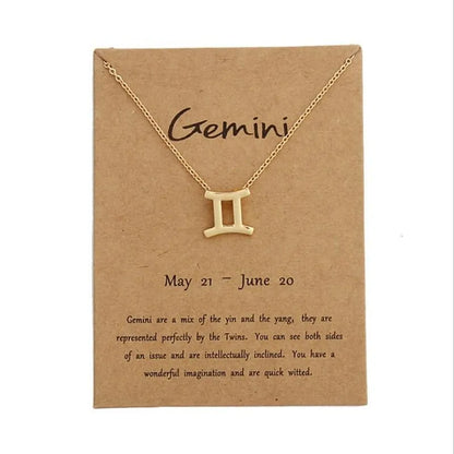 Zodiac Sign Pendant Necklace