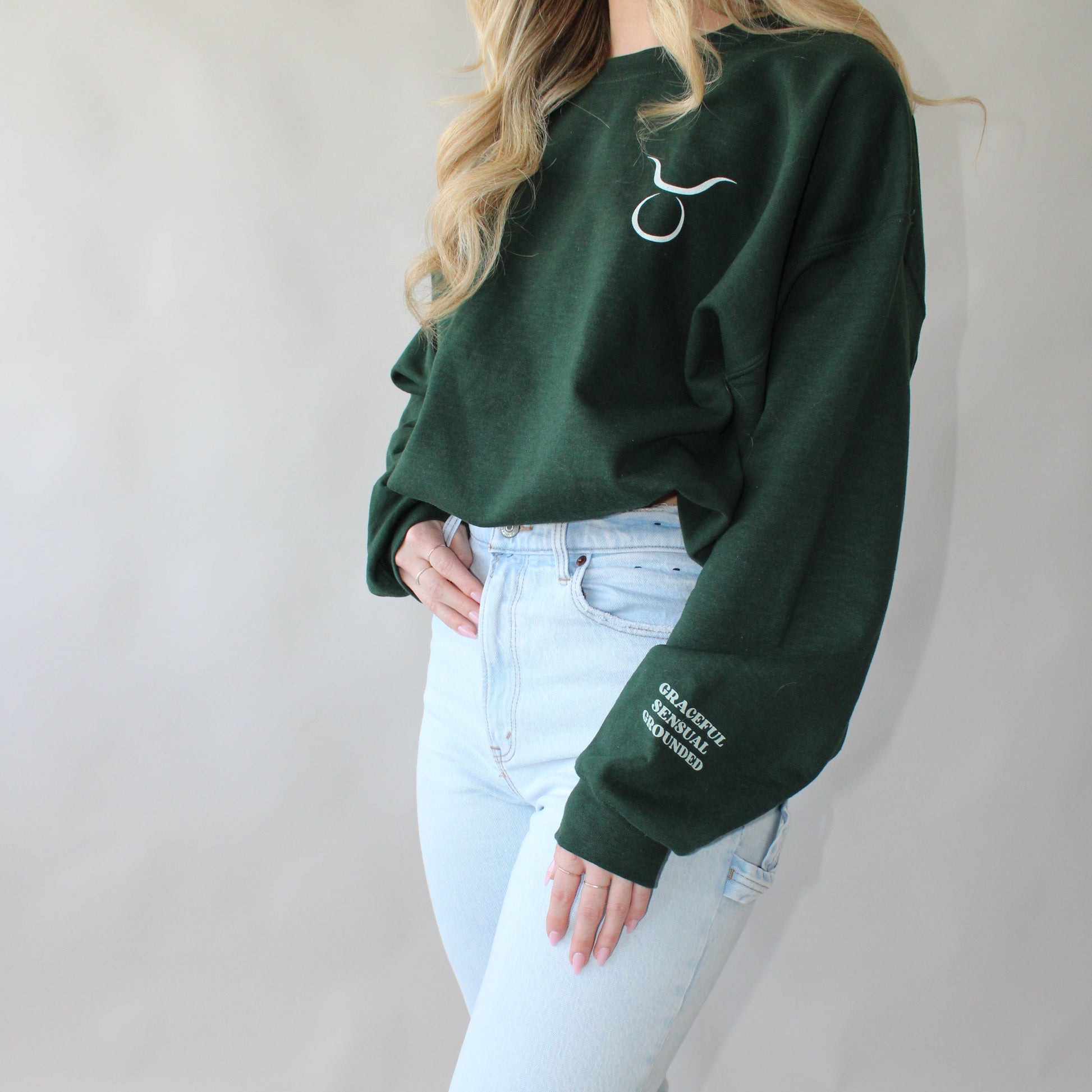 Taurus Zodiac Astrology Crew Neck Sweatshirt