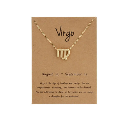 Zodiac Sign Pendant Necklace