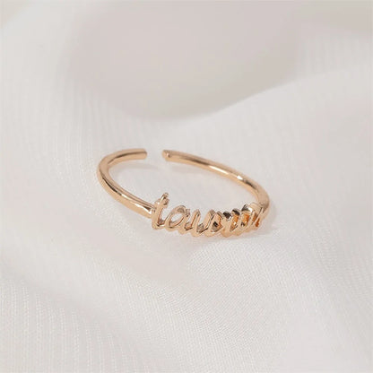 Zodiac Script Ring