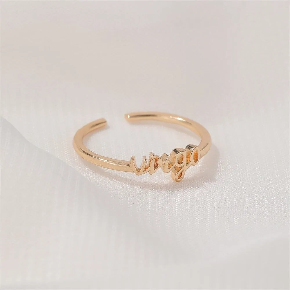 Zodiac Script Ring